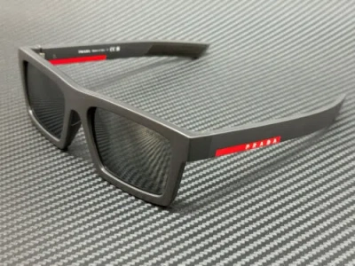 PRADA PRADA LINEA ROSSA PS 02ZSU 18K60A METAL GREY MIRROR MEN'S 58 MM SUNGLASSES