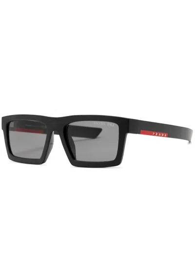 PRADA PRADA LINEA ROSSA RECTANGLE-FRAME SUNGLASSES