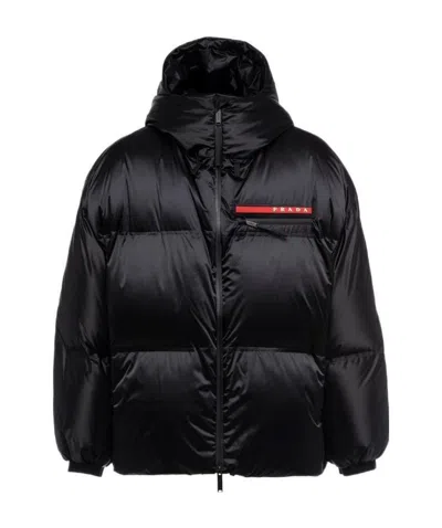 PRADA OVERSIZED TECHNICAL NYLON DOWN JACKET