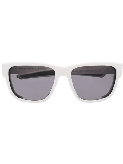 PRADA LOGO-ARM DETAIL SUNGLASSES