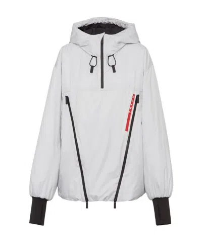 PRADA LIGHT POLYESTER HOODED JACKET