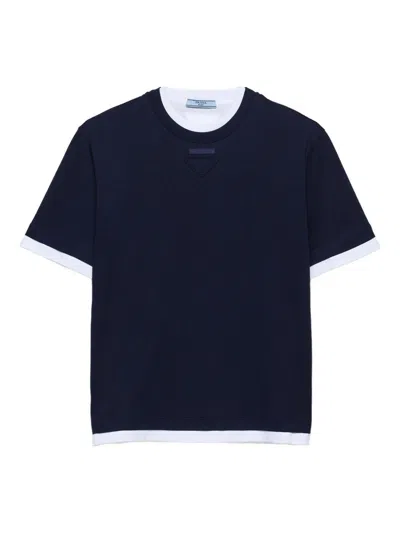 PRADA Prada Logo Cotton T-Shirt
