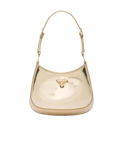 PRADA PRADA CLEO LOGO PLAQUE SHOULDER BAG