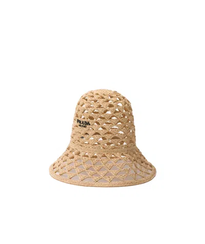 PRADA WOVEN FABRIC HAT