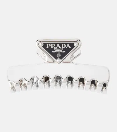 PRADA LOGO HAIR CLIP