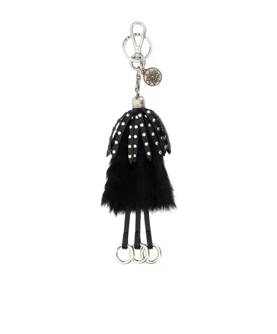 PRADA PRADA STUD-EMBELLISHED KEYRING