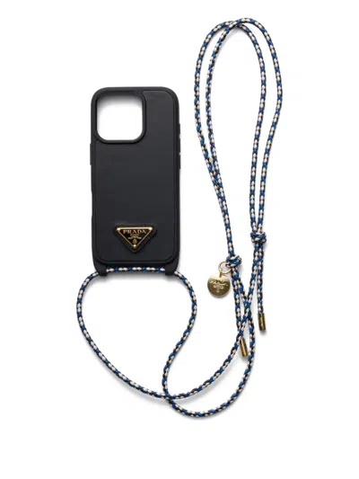 PRADA LOGO-PLAQUE IPHONE 16 PRO CASE