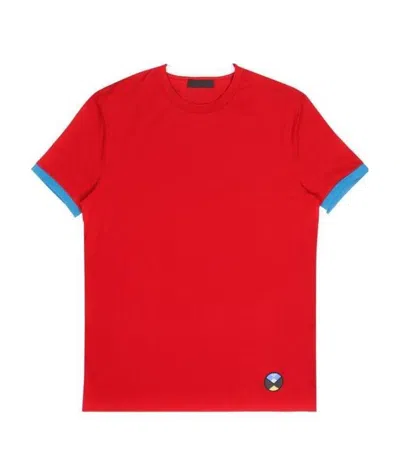 PRADA LOGO ROUND-NECKED T-SHIRT