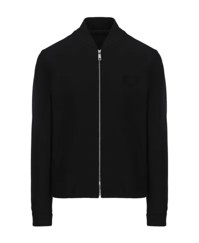 PRADA WOOL AND CASHMERE BLOUSON JACKET