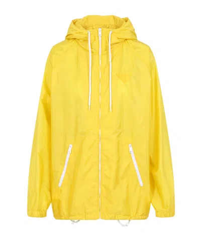 PRADA PRADA ZIP-UP HOODED JACKET
