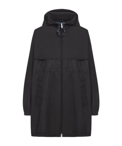 PRADA PRADA RE-NYLON HOODED LIGHTWEIGHT RAINCOAT