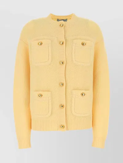 PRADA LUXE CASHMERE KNIT CARDIGAN