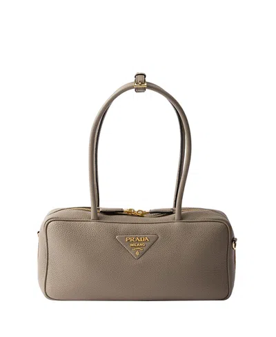 PRADA MEDIUM LEATHER TOP-HANDLE BAG