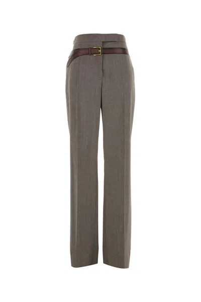 PRADA PRADA MELANGE CAPPUCCINO TECH WOOL PANT