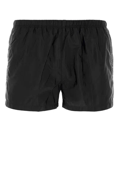 PRADA PRADA MEN BLACK RE-NYLON SWIMMING SHORTS