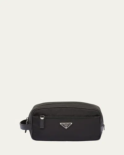 PRADA MEN'S NYLON TOILETRY BAG