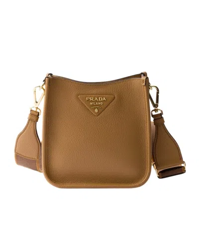 PRADA PRADA LOGO PLAQUE CROSSBODY BAG