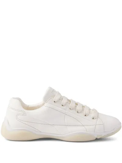 PRADA NAPPA LEATHER SNEAKERS