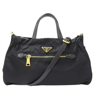 PRADA NYLON HANDBAG SHOULDER BAG (PRE-OWNED)