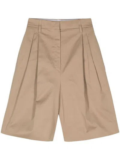 PRADA PLEAT-DETAIL SHORTS