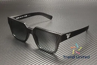 PRADA PRADA PR 03ZS 1AB06T BLACK GREY GRADIENT VINTAGE 54 MM MEN'S SUNGLASSES