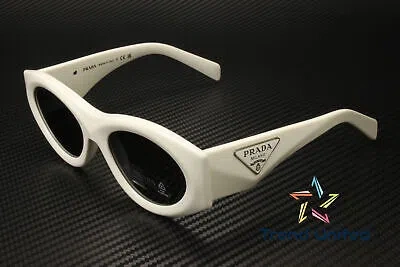 PRADA PRADA PR 20ZS 1425S0 TALC DARK GREY 53 MM WOMEN'S SUNGLASSES