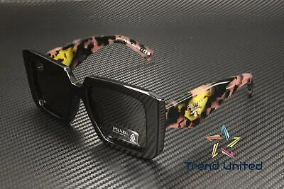 PRADA PRADA PR 23YSF 1AB5S0 BLACK DARK GREY 52 MM WOMEN'S SUNGLASSES