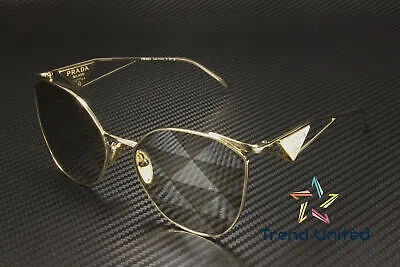 PRADA PRADA PR 50ZS ZVN04T PALE GOLD BROWN TAMPO TRIANGLES SILVER 59 WOMENS SUNGLASSES