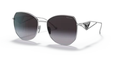 PRADA PRADA PR 57YS 1BC-5D 57 SILVER/GREY SHADED SUNGLASSES