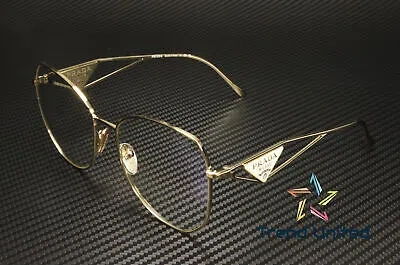 PRADA PRADA PR 57YS ZVN08N PALE GOLD CLEAR BLU LIGHT FILTER 57 MM WOMEN'S SUNGLASSES