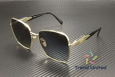 PRADA PRADA PR 64ZS ZVN5W1 PALE GOLD GREY GRADIENT POLARIZED 57 MM WOMEN'S SUNGLASSES