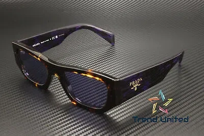 PRADA PRADA PR A01S 14O50B HAVANA VIOLET MIRROR INTERNAL SILVER 53MM UNISEX SUNGLASSES