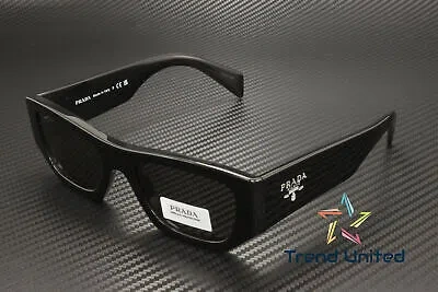 PRADA PRADA PR A01S 16K08Z BLACK DARK GREY 53 MM UNISEX SUNGLASSES