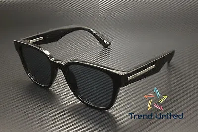 PRADA PRADA PR A04S 16K07T BLACK BLUE VINTAGE 52 MM MEN'S SUNGLASSES