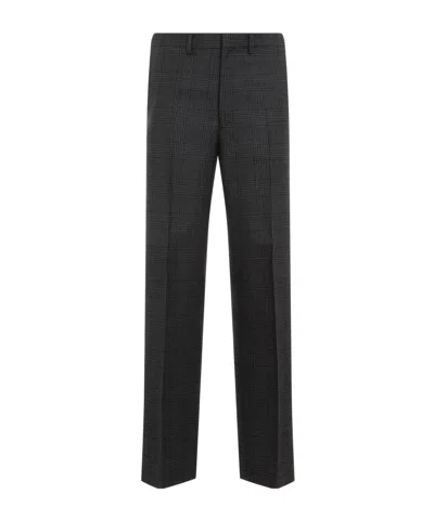 PRADA PRADA PRINCE OF WALES MID-RISE CHECKED TROUSERS