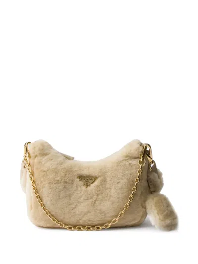 PRADA RE-EDITION SHEARLING MINI BAG