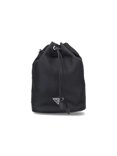 PRADA LOGO BUCKET BAG