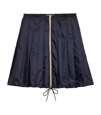 PRADA RE-NYLON PLEATED MINI SKIRT
