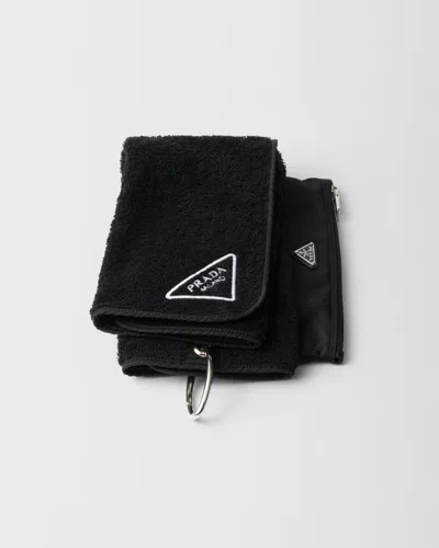 PRADA SPORTHANDTUCH-POUCH AUS RE-NYLON