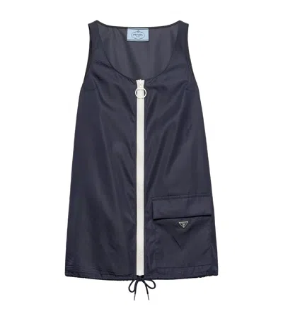 PRADA RE-NYLON TRIANGLE MINI DRESS