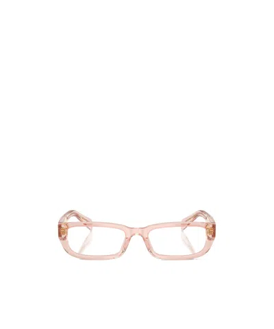 PRADA PRADA EYEWEAR RECTANGULAR FRAME GLASSES