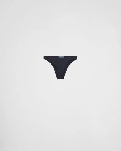 PRADA BIKINI-UNTERTEIL AUS RIPPSTRICK