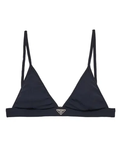 PRADA RIBBED BRALETTE BIKINI TOP