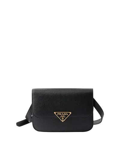 PRADA SAFFIANO LEATHER FLAP SHOULDER BAG