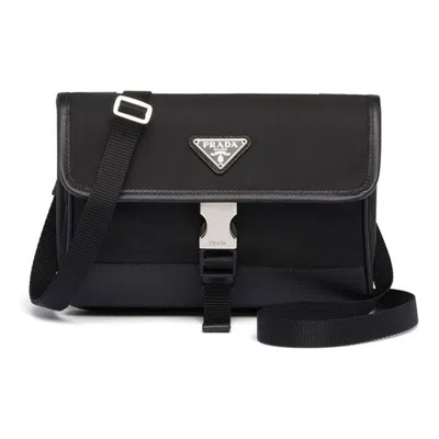 PRADA PRADA Saffiano logo-plaque smartphone holder 'Black'