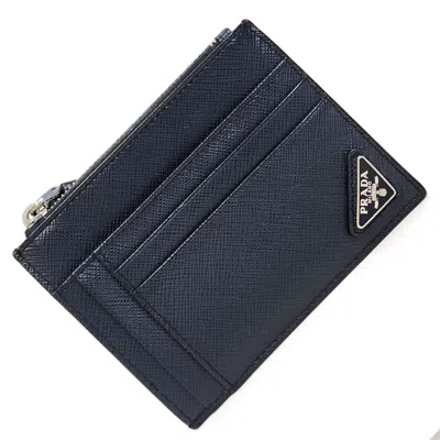 PRADA SAFFIANO TRIANGLE COIN PURSE/COIN CASE (PRE-OWNED)