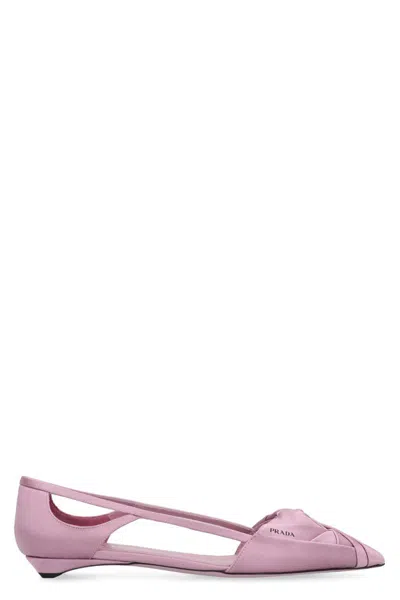 PRADA PRADA SATIN BALLET FLATS
