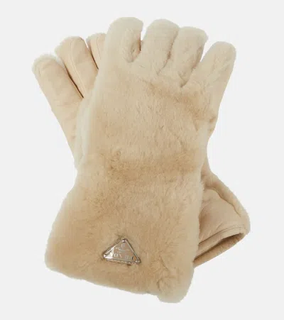 PRADA SHEARLING GLOVES