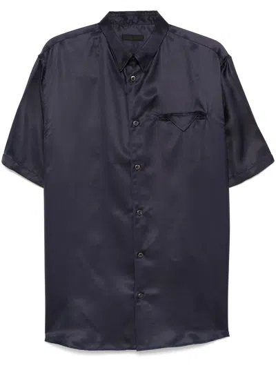 PRADA SHORT-SLEEVED SILK SHIRT