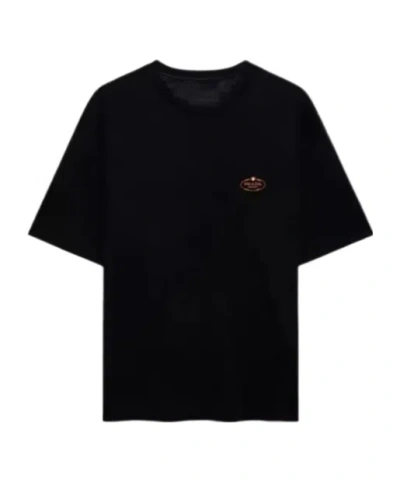 PRADA LOGO-PATCH T-SHIRT